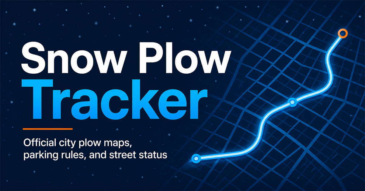 Brampton snow plow tracker and parking guide | Snow Plow Tracker